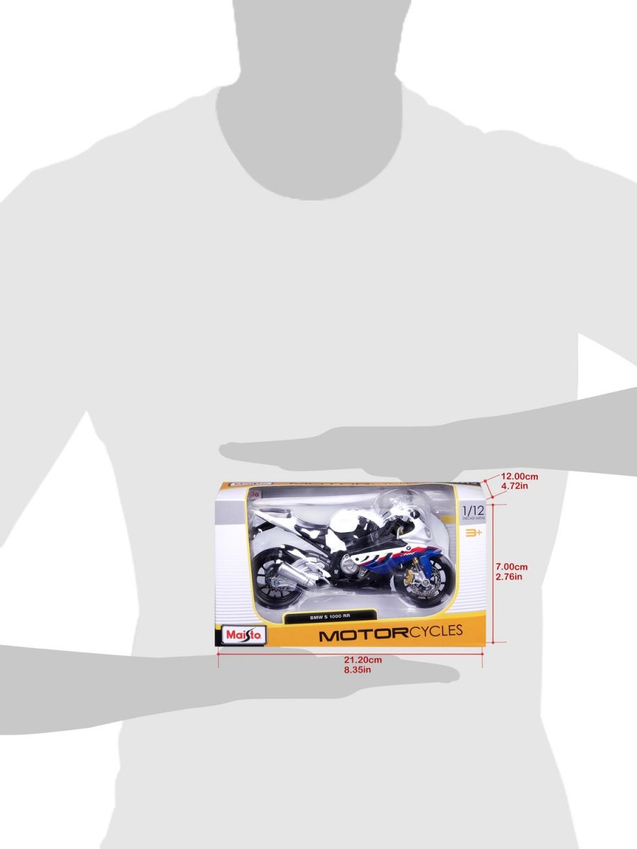 Мотоцикл игрушечный BMW S1000RR в масштабе 1:12  фото 17