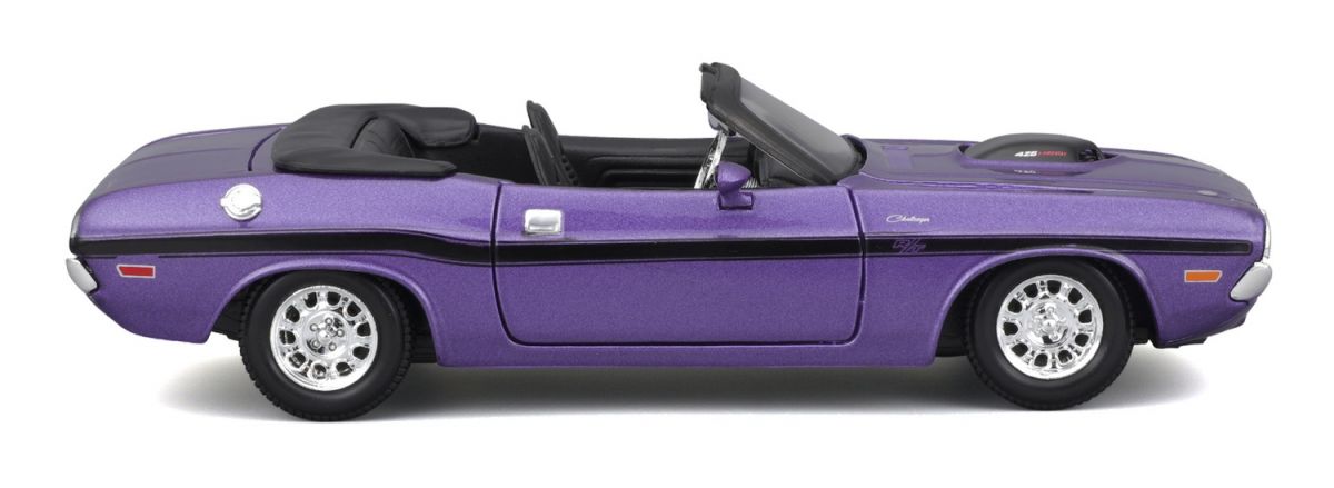Машинка іграшкова 1970 Dodge Challenger R/T Convertible, масштаб 1:24  фото 17