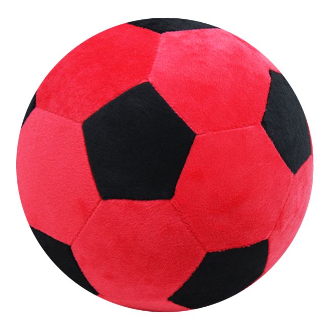 М'яка іграшка-подушка "М'ячик футбольний", червоний