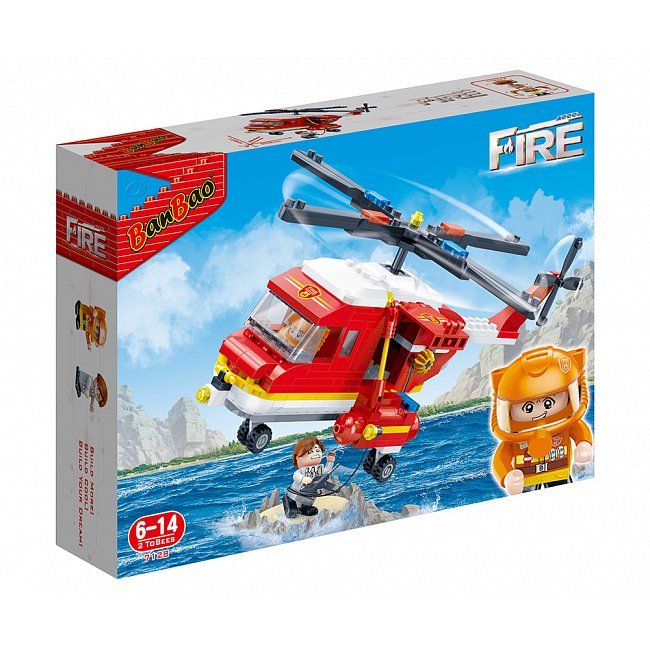 Конструктор "Пожарные: Вертолет", 306 деталей