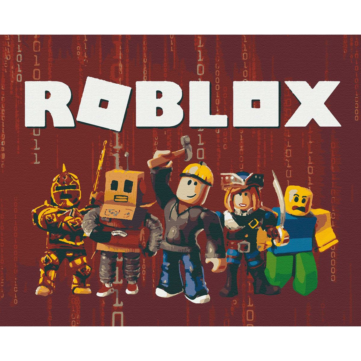 Картина по номерам "Roblox приключения"