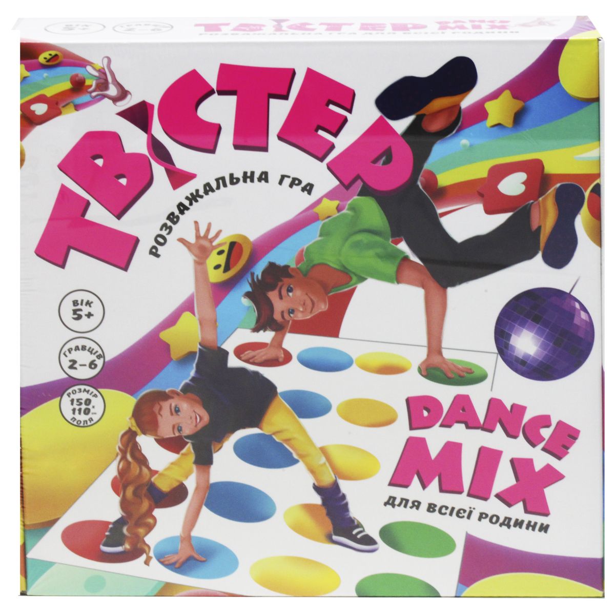 Развлекательная игра "Твистер Dance Mix"