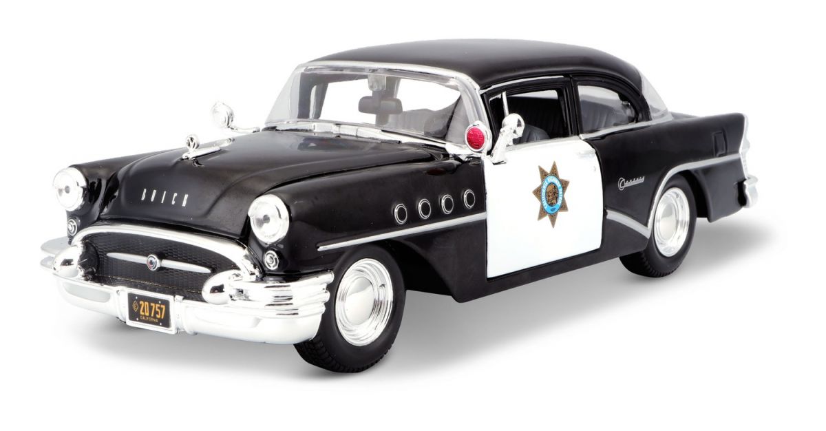 Автомодель в масштабе 1:26 - 1955 Buick Century черный  фото 18