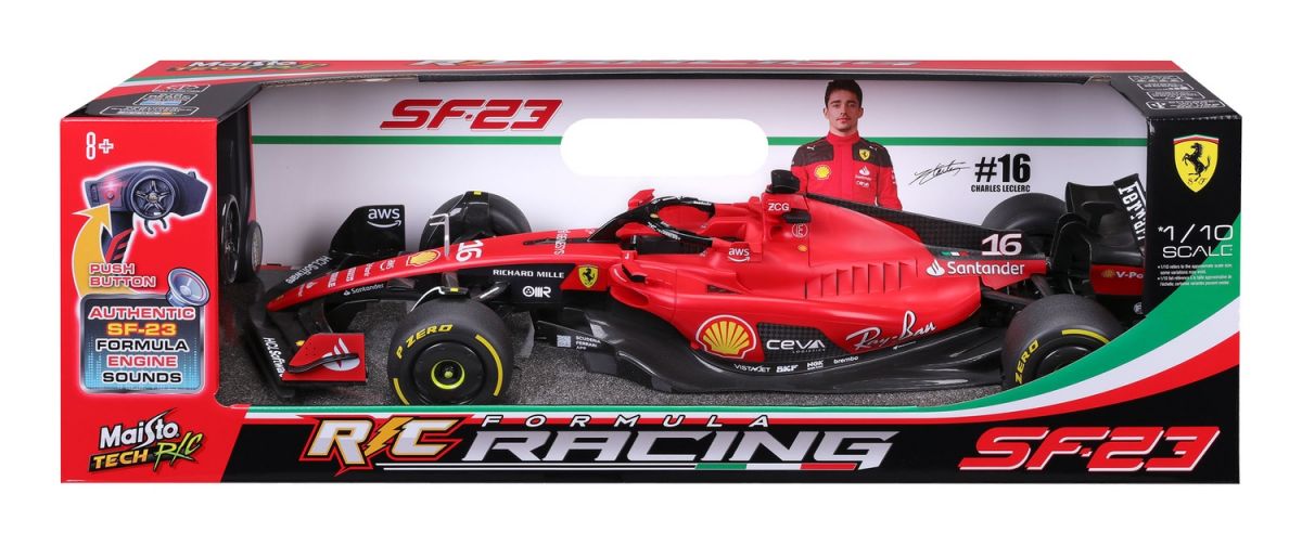 Машинка іграшкова на р/к Ferrari SF-23, масштаб 1:10, #16  Charles Leclerc  фото 18