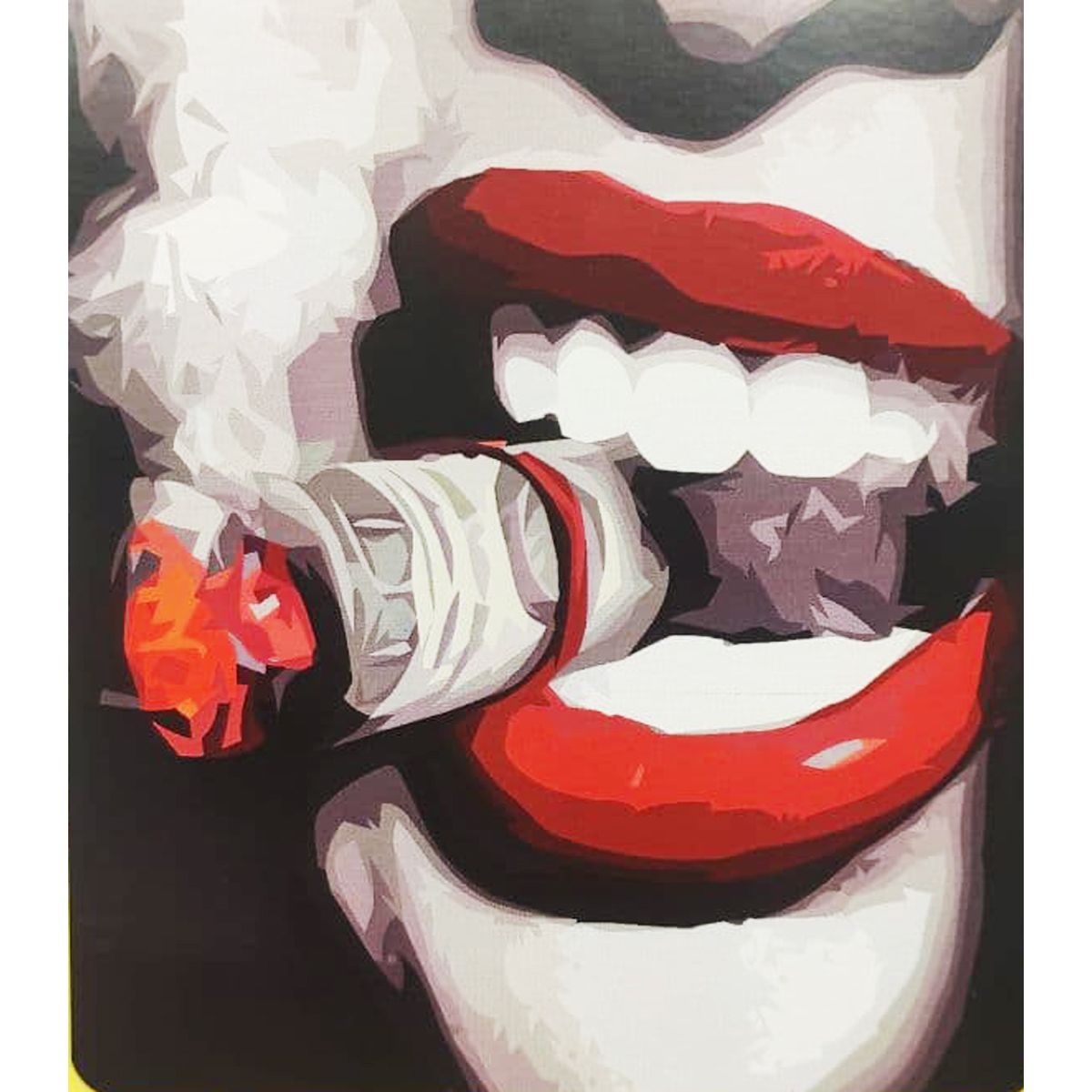 Картина за номерами "Сигара та червона помада" ★★★  фото 1