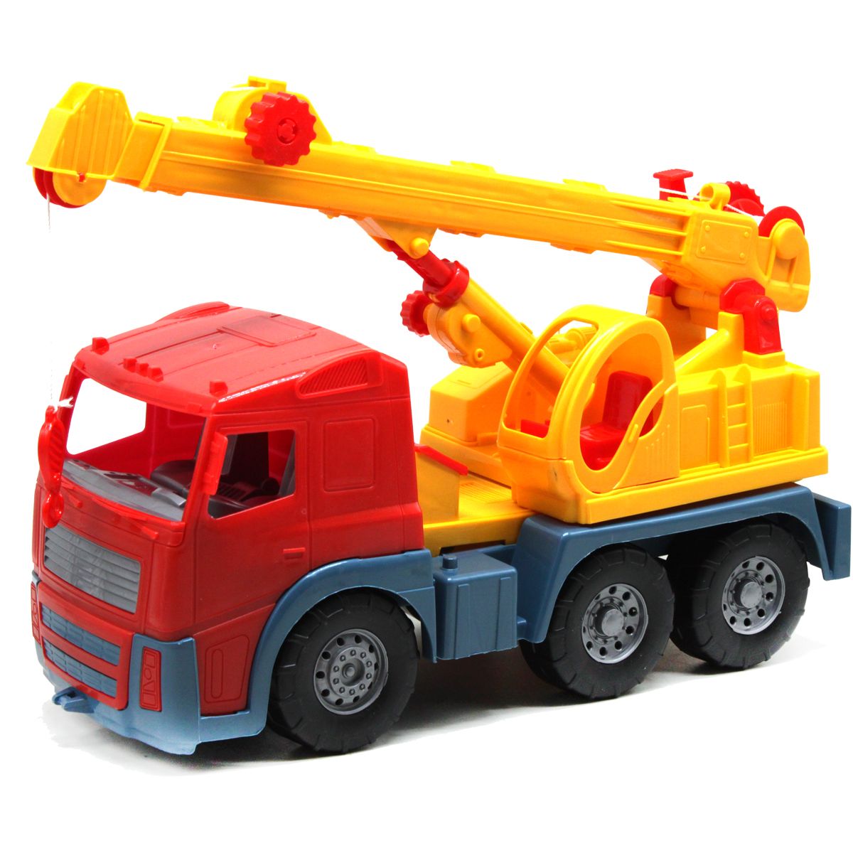 Машинка Автокран Акрос (красная)  фото 1