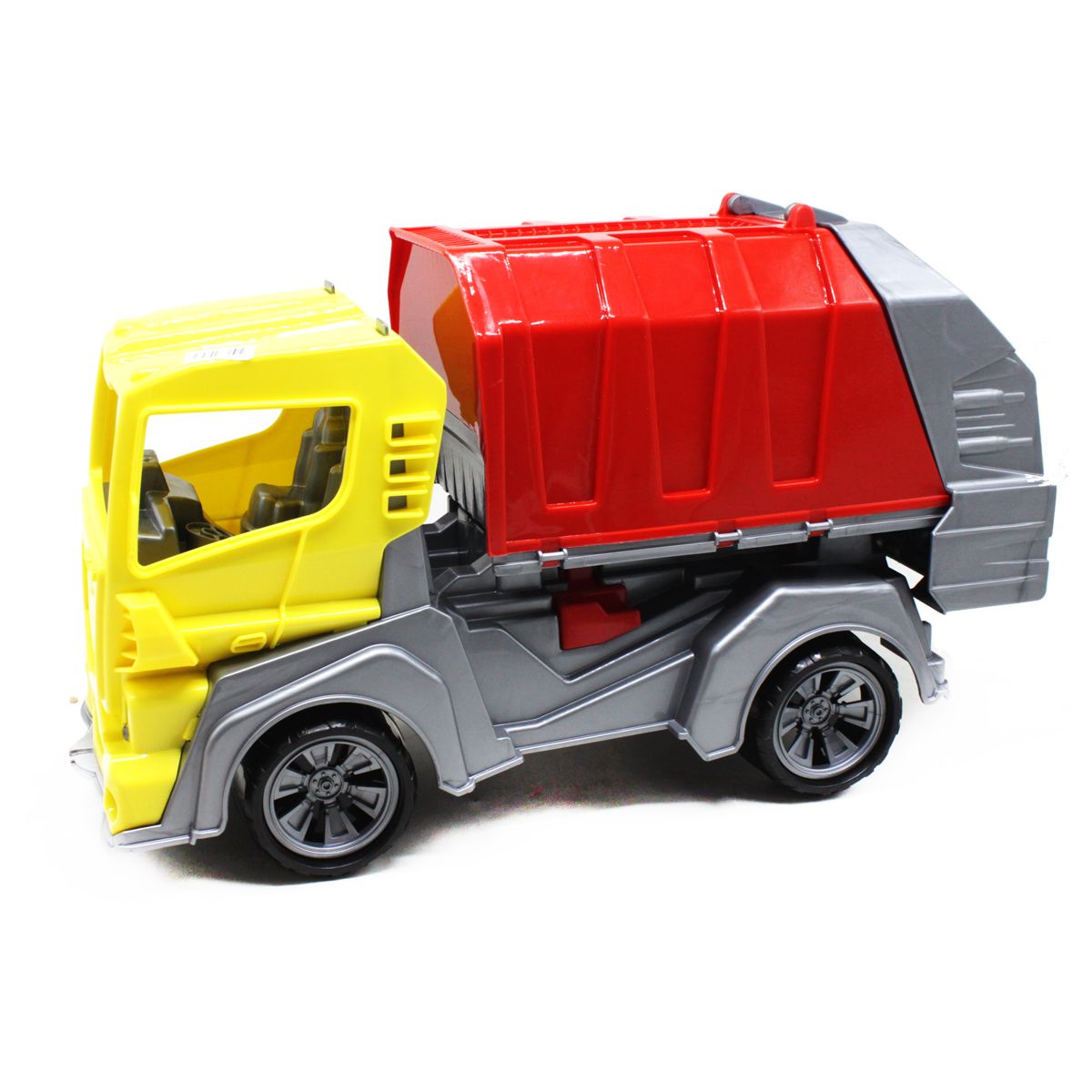 Пластиковая машинка "мусоровоз", желтый