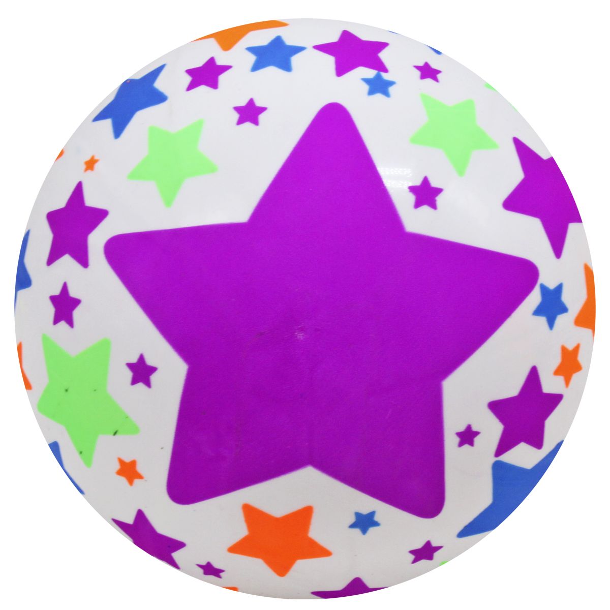 Мячик резиновый "Звездочки", фиолетовый