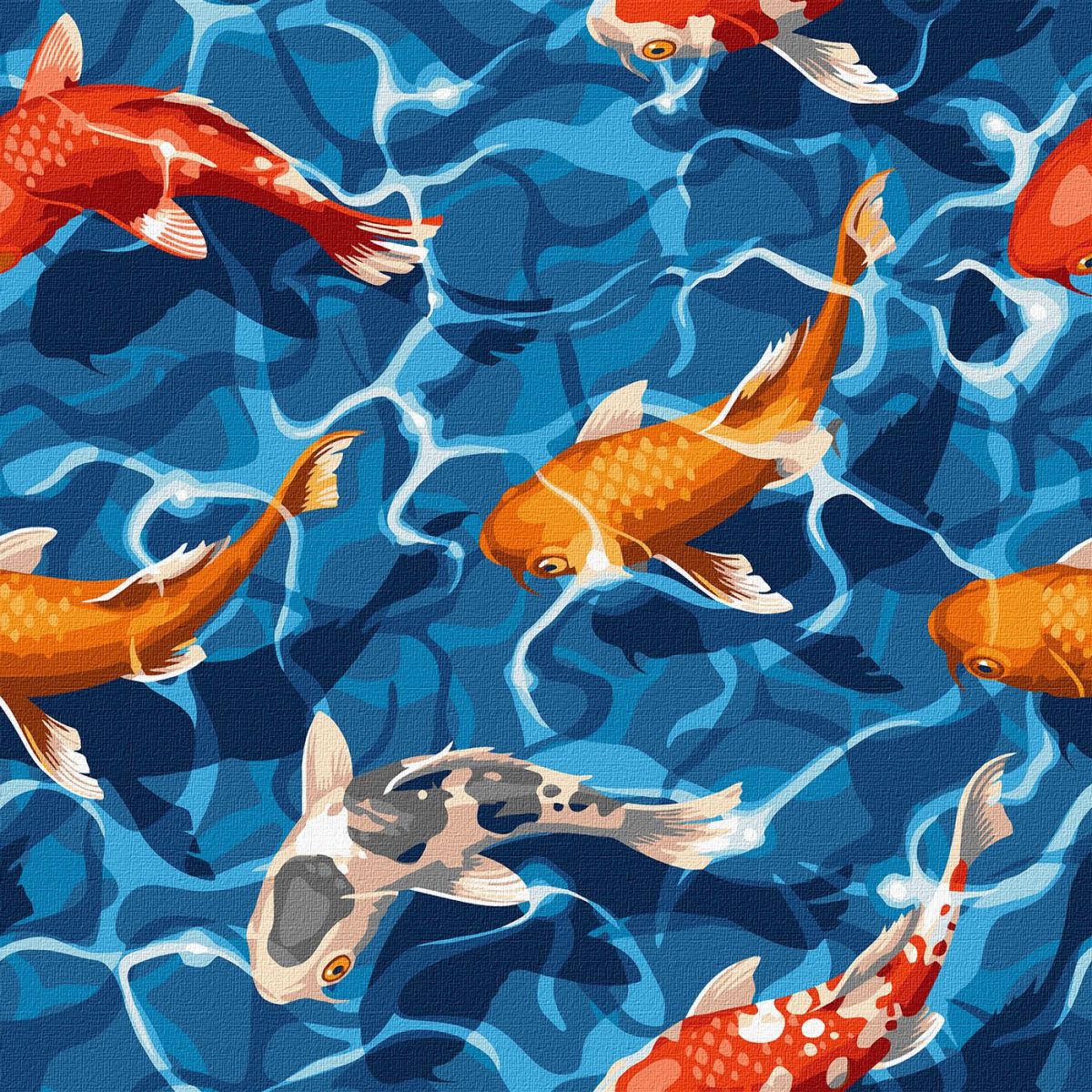 Картина за номерами "Карпи"  фото 1