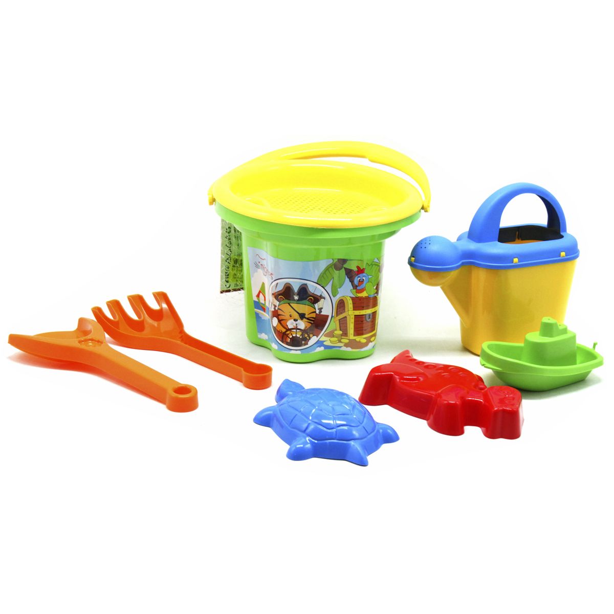 Набір для піску "Квіточка" з лійкою, зелений  фото 1