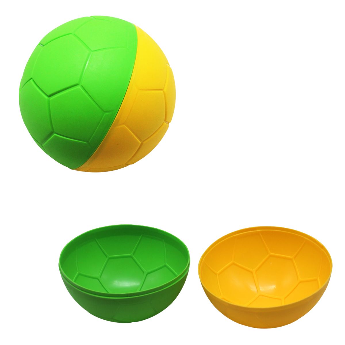 Формочка для песка "Мячик", желто-зеленая