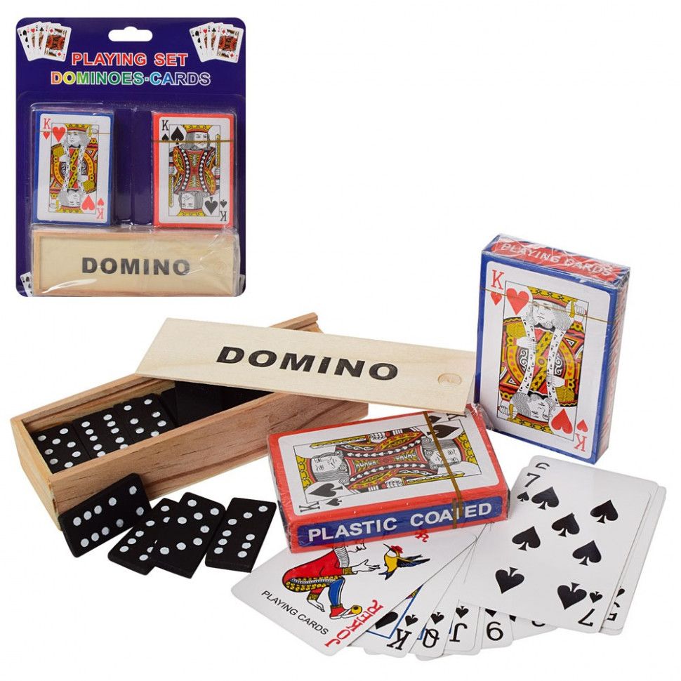 Настольная игра "Домино и две колоды карт"