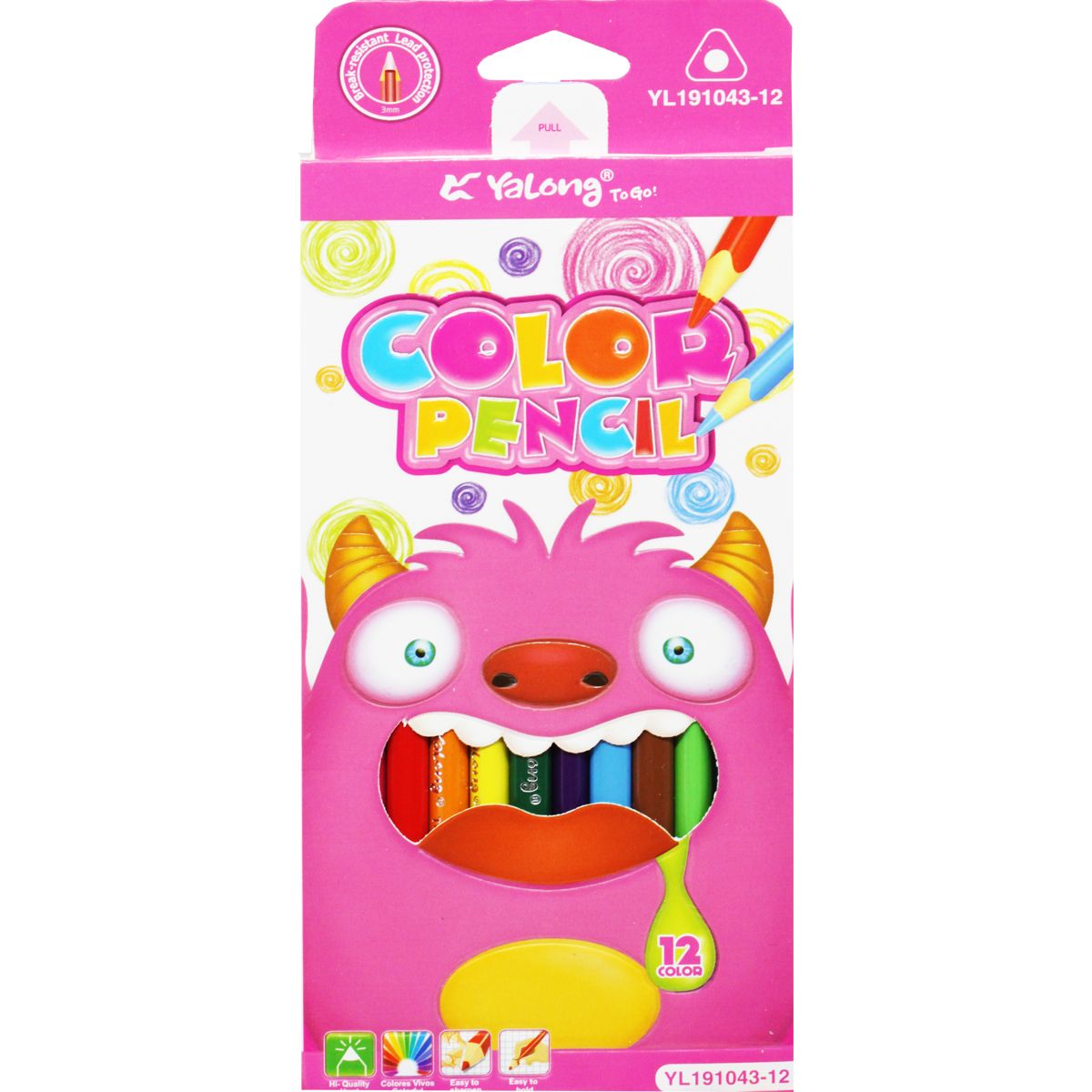 Цветные карандаши "Color Pensil", розовый Цветные карандаши "Color Pensil", розовый