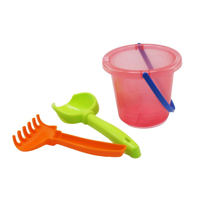 Пісочний набір із наклейками "Create it", кораловий  фото 1