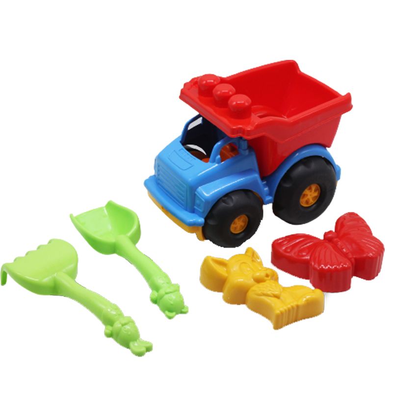 Машина "Тотошко" самоскид №2 блакитний з червоним  фото 1