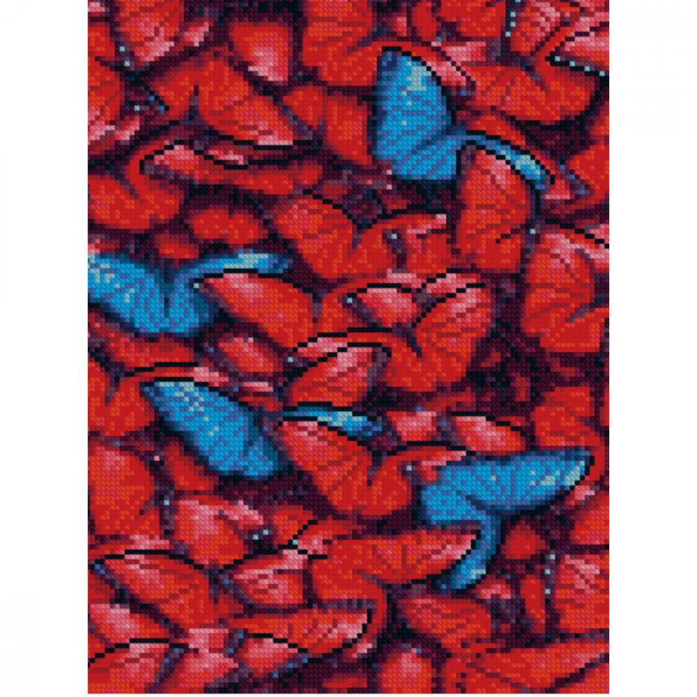 Алмазна мозаїка "Червоні метелики"