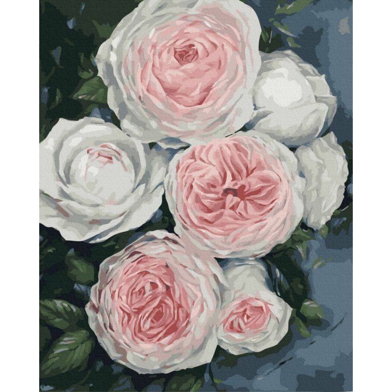 Картина за номерами: Бутони пишних троянд
