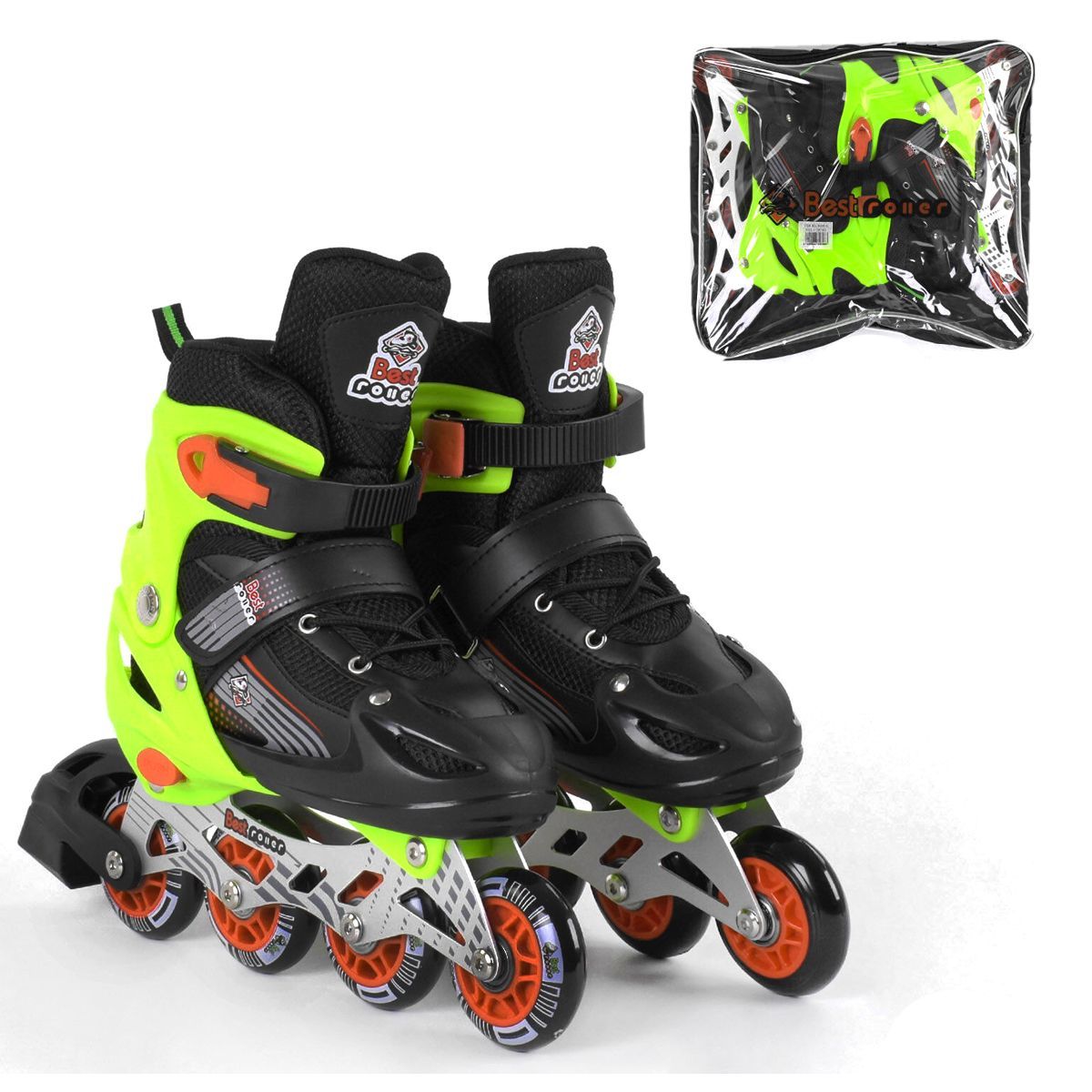 Ролики с подсветкой "Best Roller" L, салатовый Ролики с подсветкой "Best Roller" L, салатовый