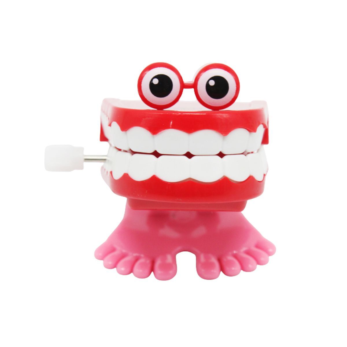 Заводна іграшка "Зуби", червоні