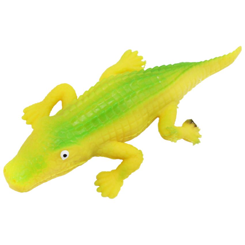 Антистресс-тянучка "Крокодил", желтый