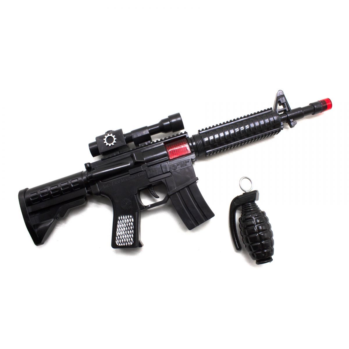Уценка. Автомат-трещотка "M16" с гранатой - сломан приклад Уценка. Автомат-трещотка "M16" с гранатой - сломан приклад