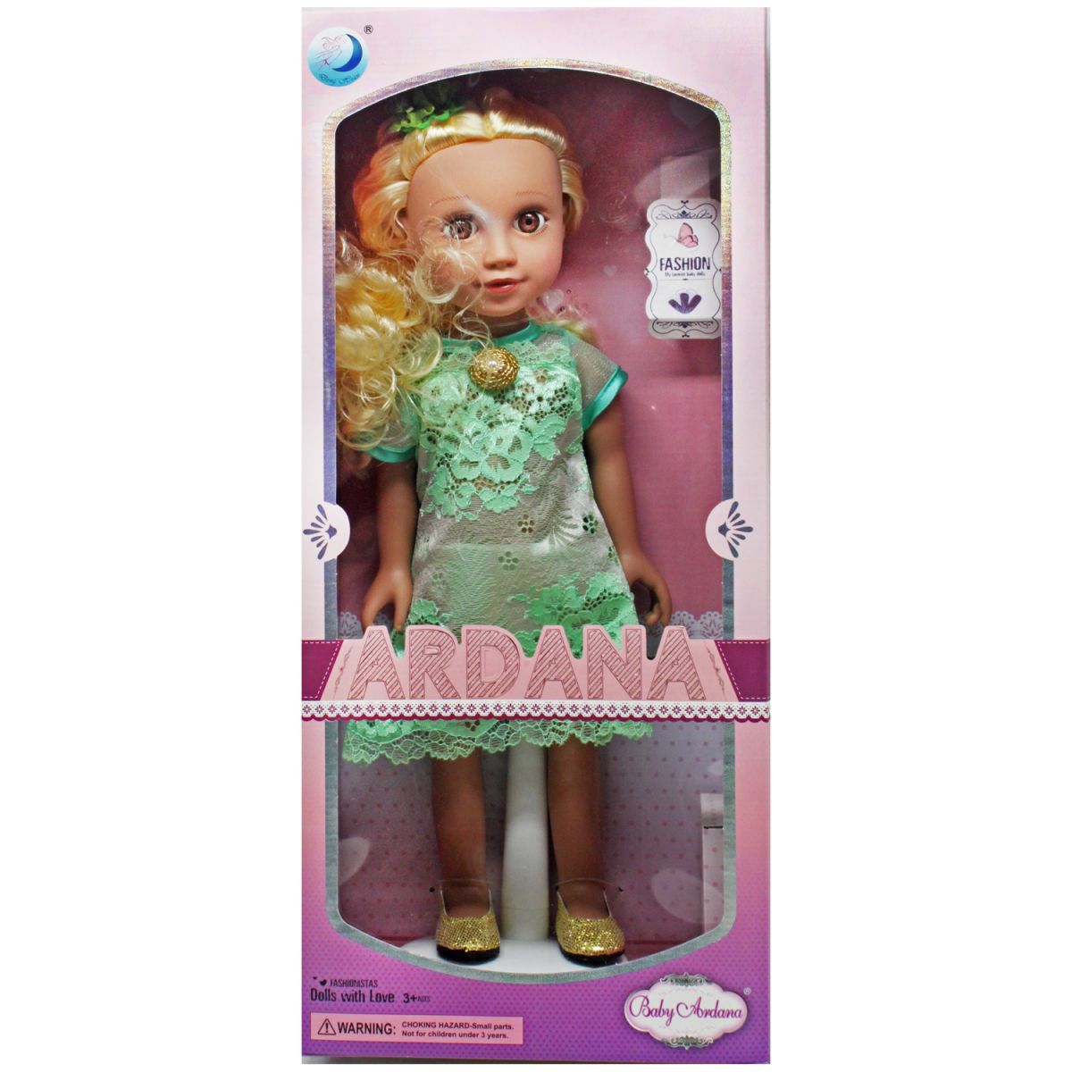 Кукла "Адриана" в зеленом, 42 см