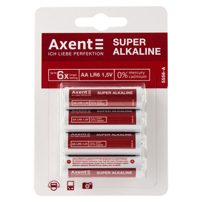 Батарейки "Axent" АА LR6 1. 5V, 4 шт