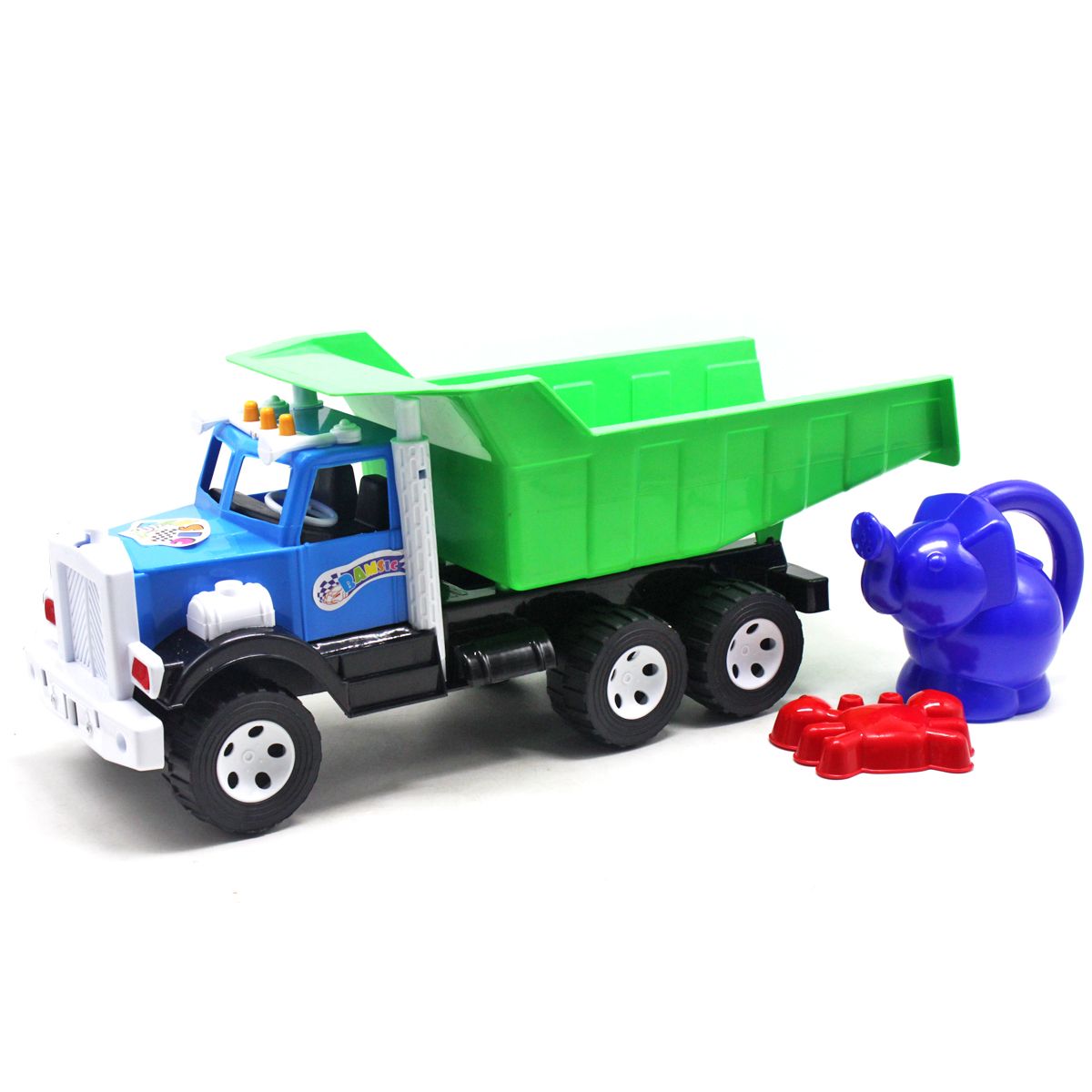 Вантажівка "Фарго Бамсік" з лійкою "Слоник" сине-зелений