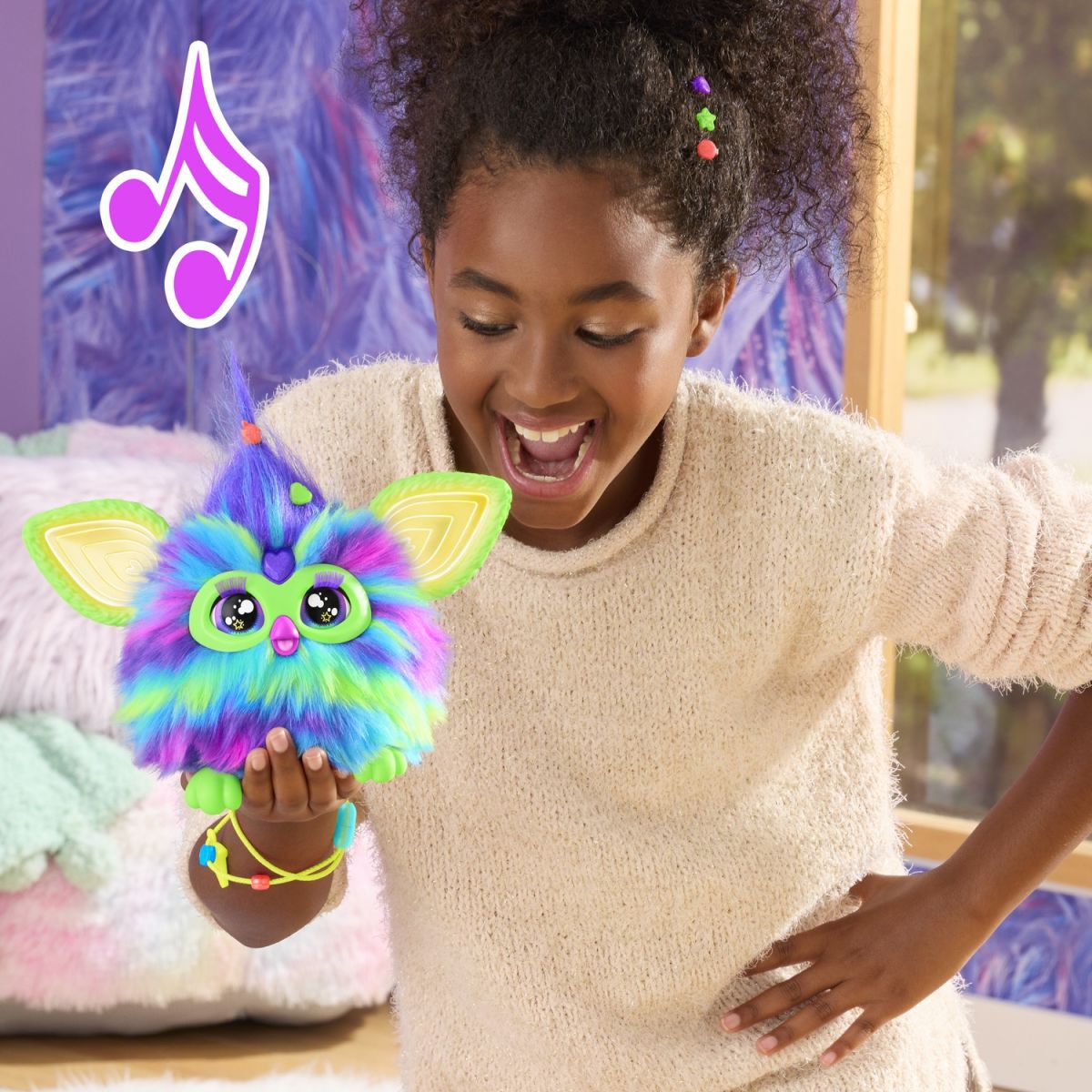 Игрушка интерактивная Furby Aurora Furbealis Голубой  фото 19