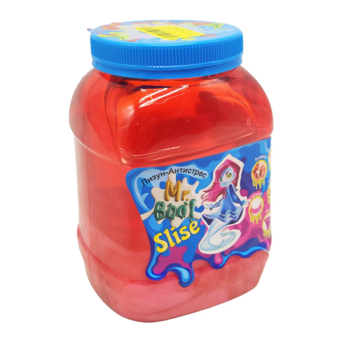 Лизун-антистресс "Mr. Boo красный" 1000 г Лизун-антистресс "Mr. Boo красный" 1000 г