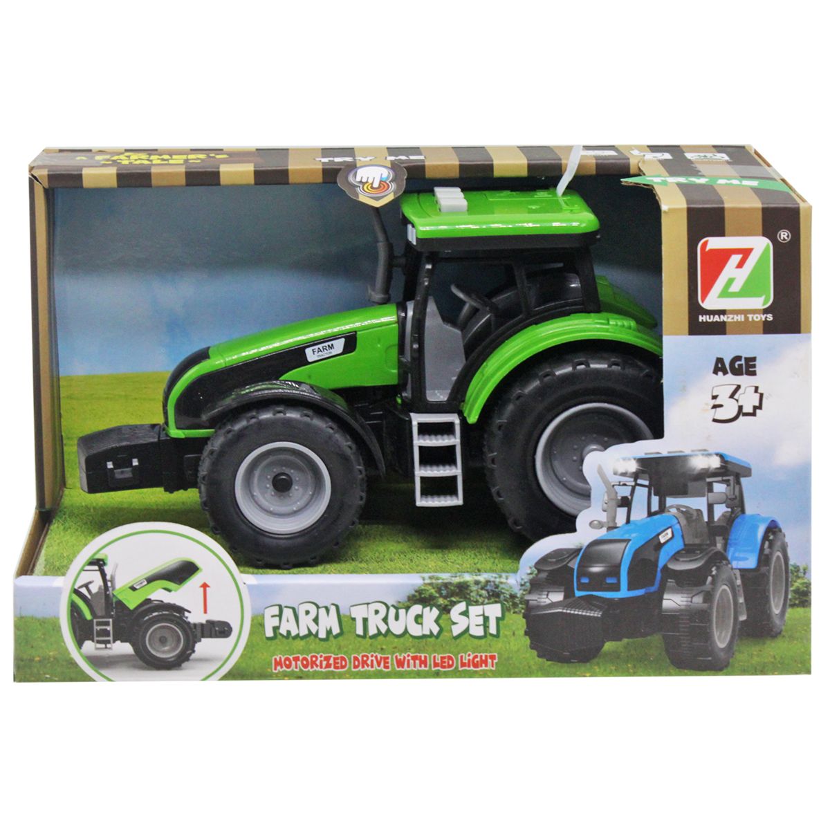 Інерційна іграшка "Трактор", зелений