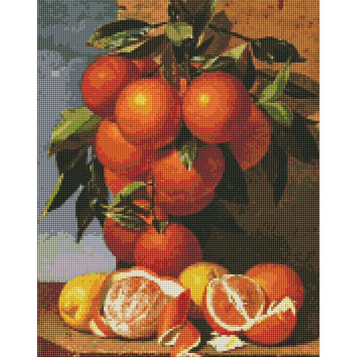 Алмазна мозаїка "Апельсини та лимони" 40х50см