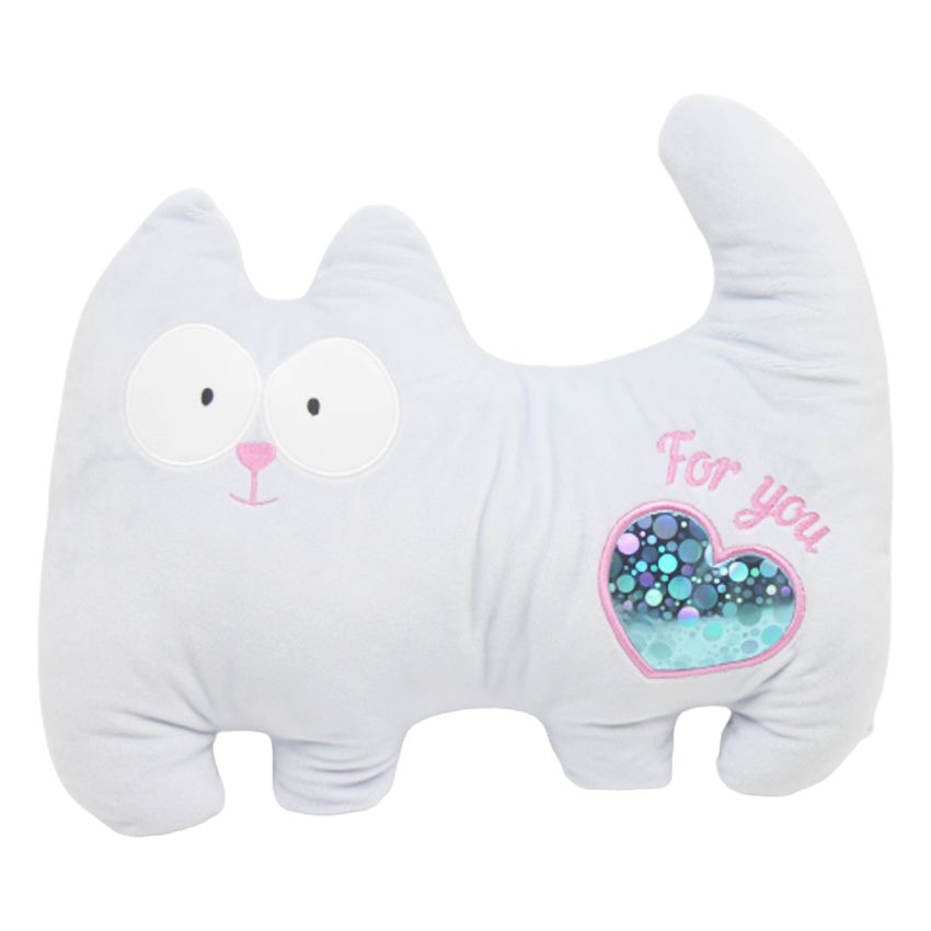 М'яка іграшка "Котик Лапочка", блакитний  фото 1