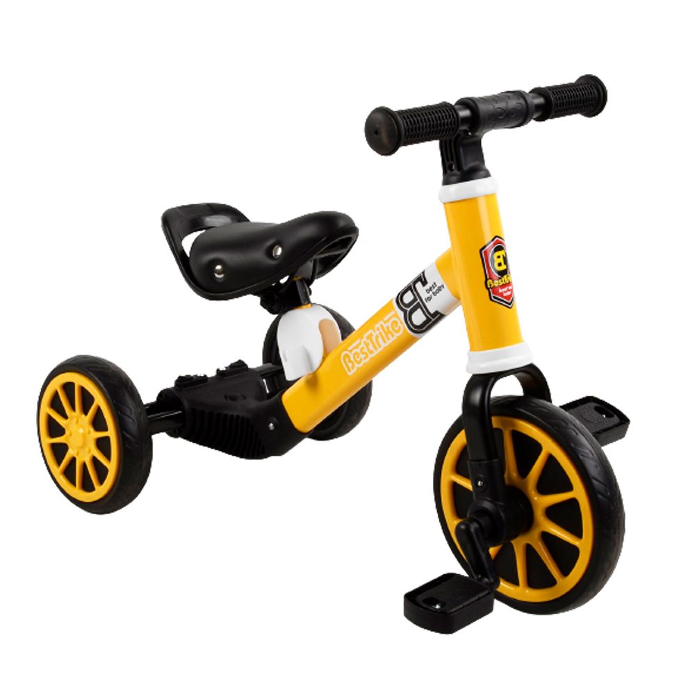 Велосипед-велобег 3-х колесный "Best Trike" желтый Велосипед-велобег 3-х колесный "Best Trike" желтый