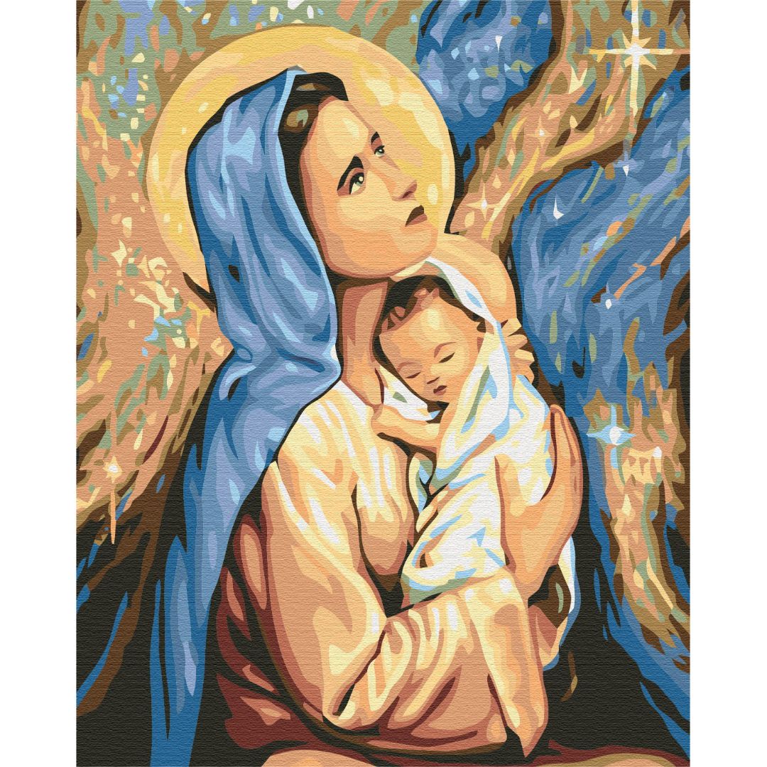 Картина по номерам "Мария и Иисус" ★