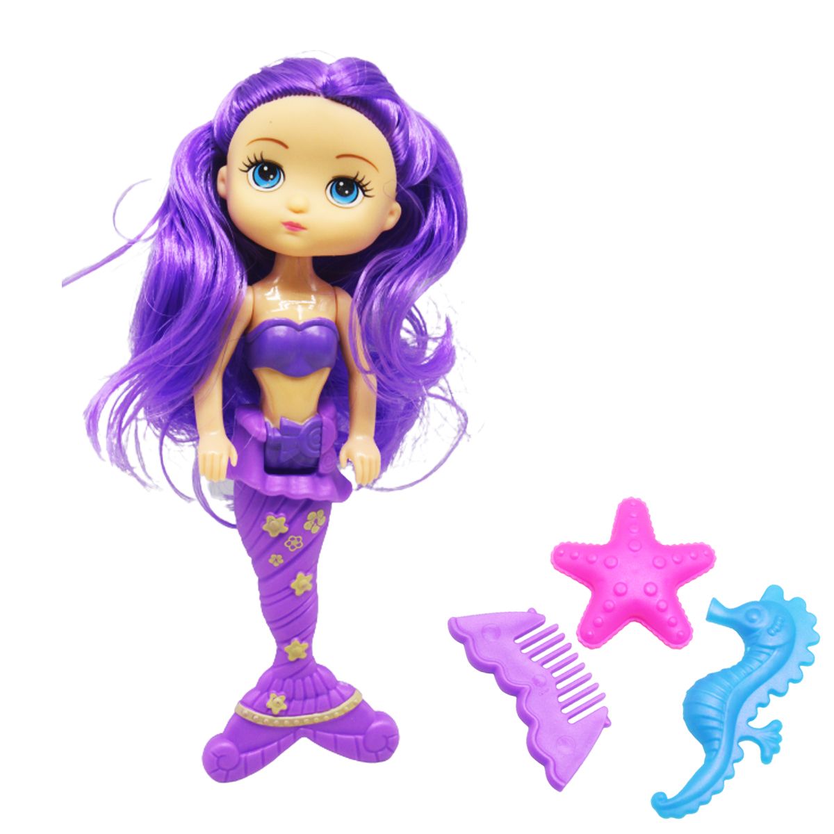 Кукла "Русалка", фиолетовая