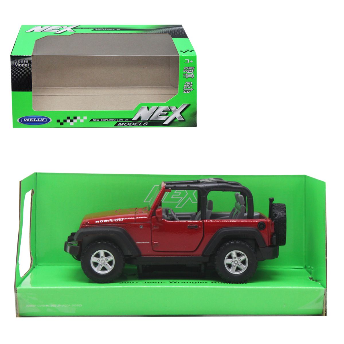 Машинка металлическая "Jeep Wrangler Rubicon", красная фото 1 Машинка металлическая "Jeep Wrangler Rubicon", красная фото 1