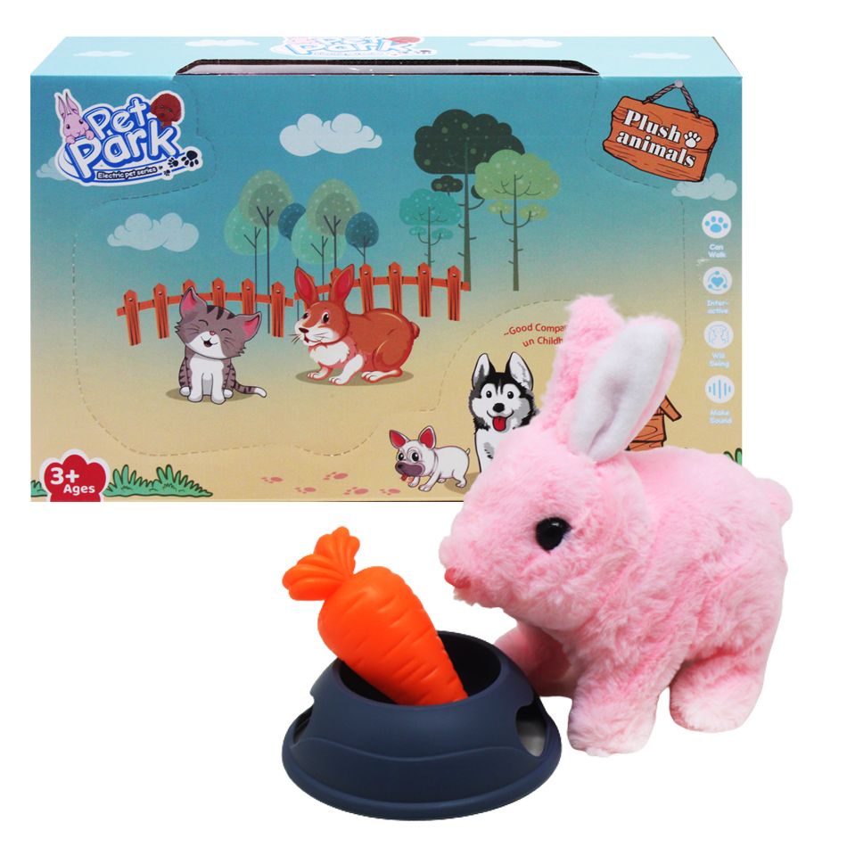 Ігровий набір "Інтерактивний кролик", рожевий