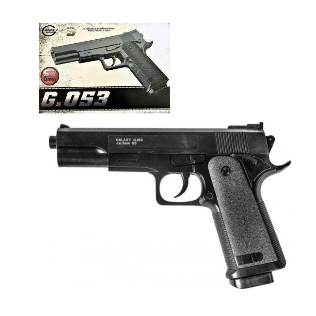 Страйкбольный пистолет "Galaxy Beretta G053", пластиковый на пульках Страйкбольный пистолет "Galaxy Beretta G053", пластиковый на пульках