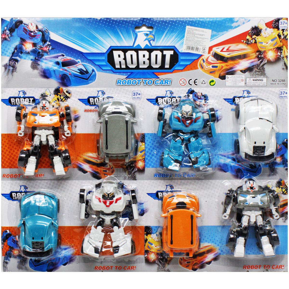 Набор трансформеров "Robot to car", 8 шт. Набор трансформеров "Robot to car", 8 шт.