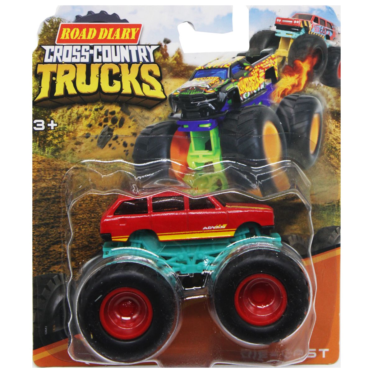 Машинка "Cross Country Trucks", червоний  фото 1