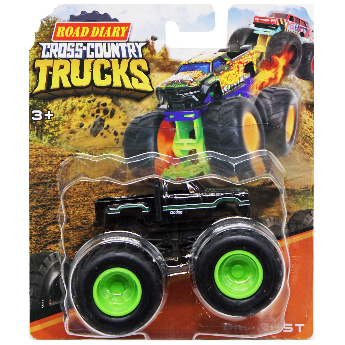 Машинка "Cross Country Trucks", чорний  фото 1