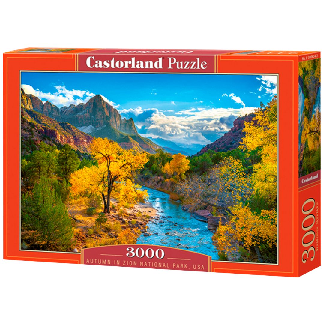 Пазлы "Осень в национальном парке Зайон", 3000 элементов
