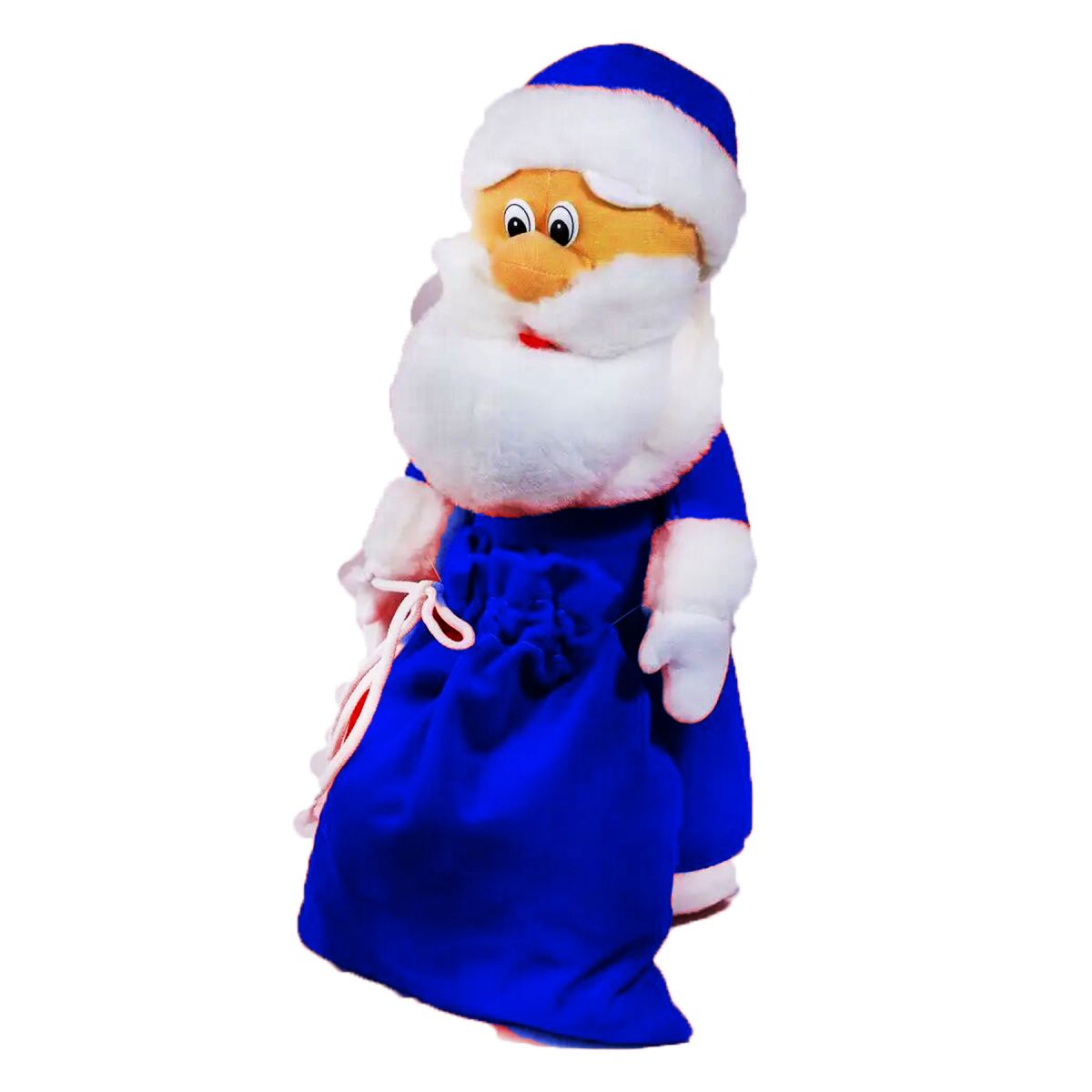 М'яка іграшка "Санта Клаус" в синьому