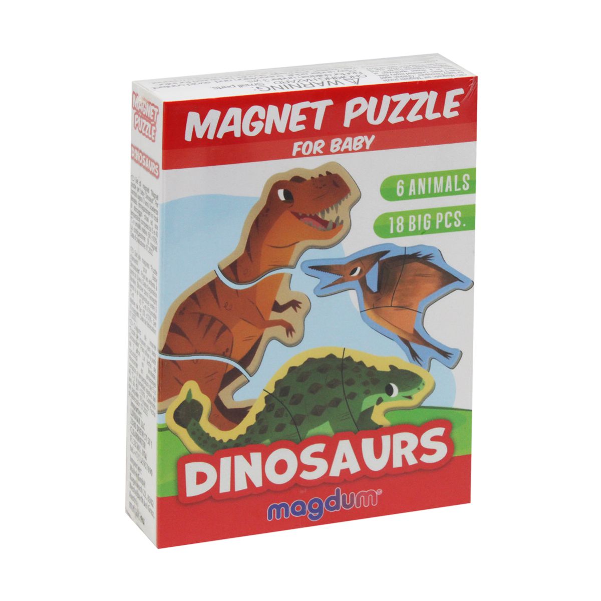 Набір магнітів "Динозаври", 18 елементів