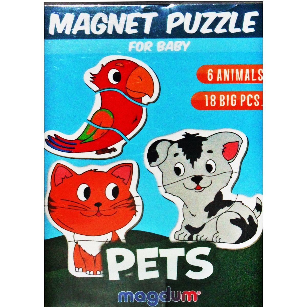 Набір магнітів "Домашні тварини", 18 елементів