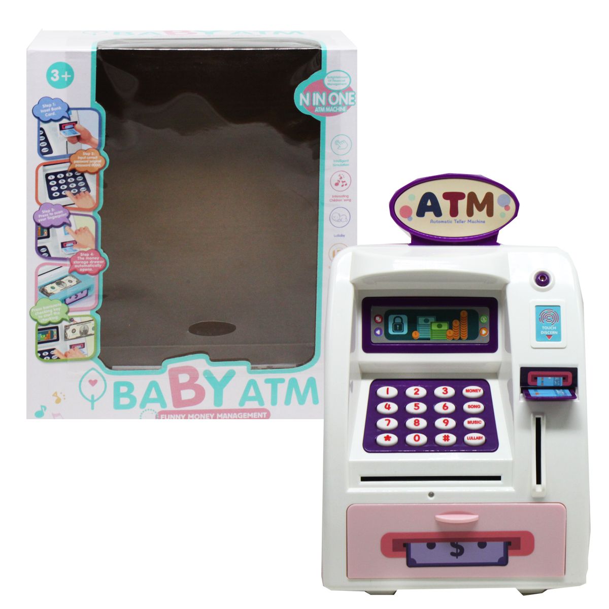 Сейф-терминал "Baby ATM", розовый Сейф-терминал "Baby ATM", розовый
