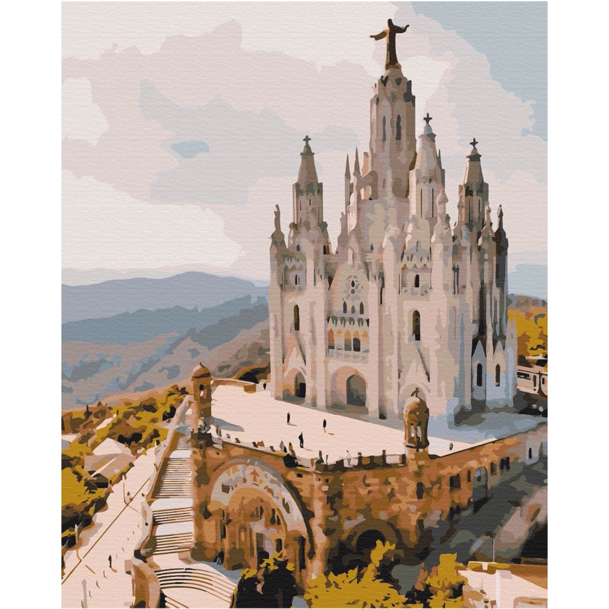 Картина за номерами "Храм Святого Серця.  Барселона" ★★★★