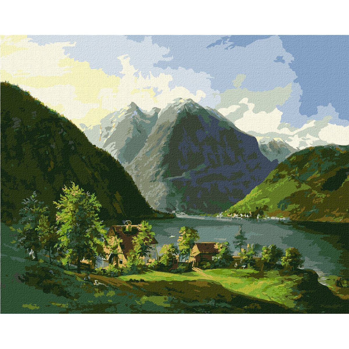 Картина за номерами "Озерний пейзаж" ★★★★★  фото 1