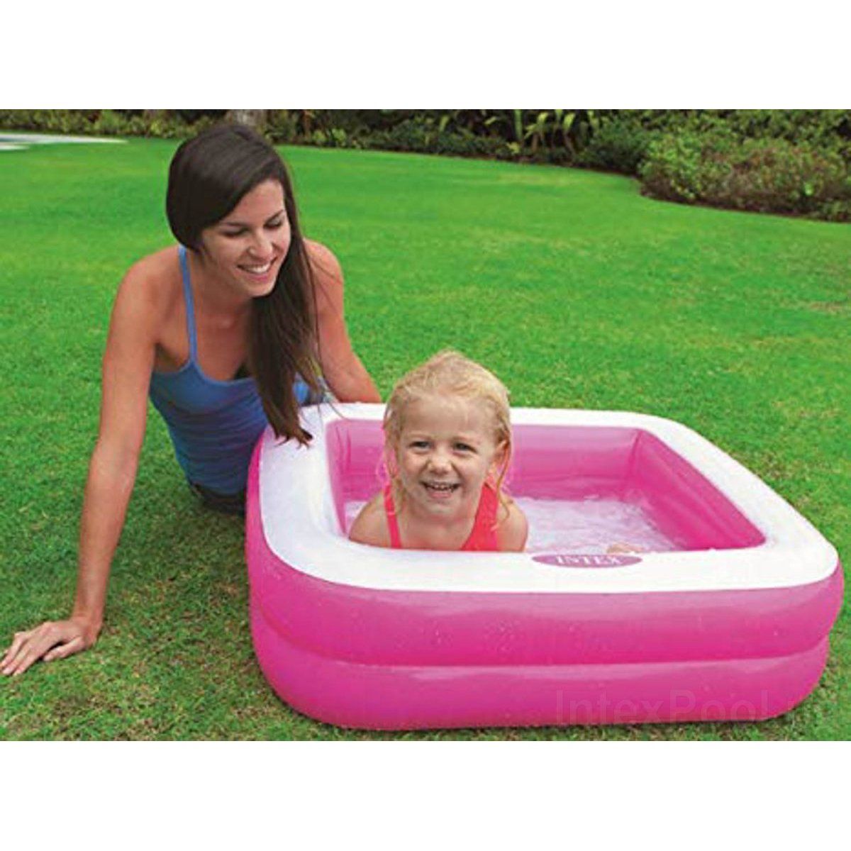 Надувной бассейн (розовый) 85 х 23 х 85 см